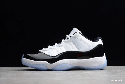 Hyperoad BLACK JORDAN MENS AIR 11 LOW WHITE RETRO 